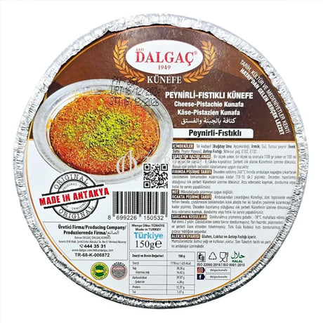 Dalgac Pistachio Cheese Kunafa 150g Cheese Pistachio kunafa