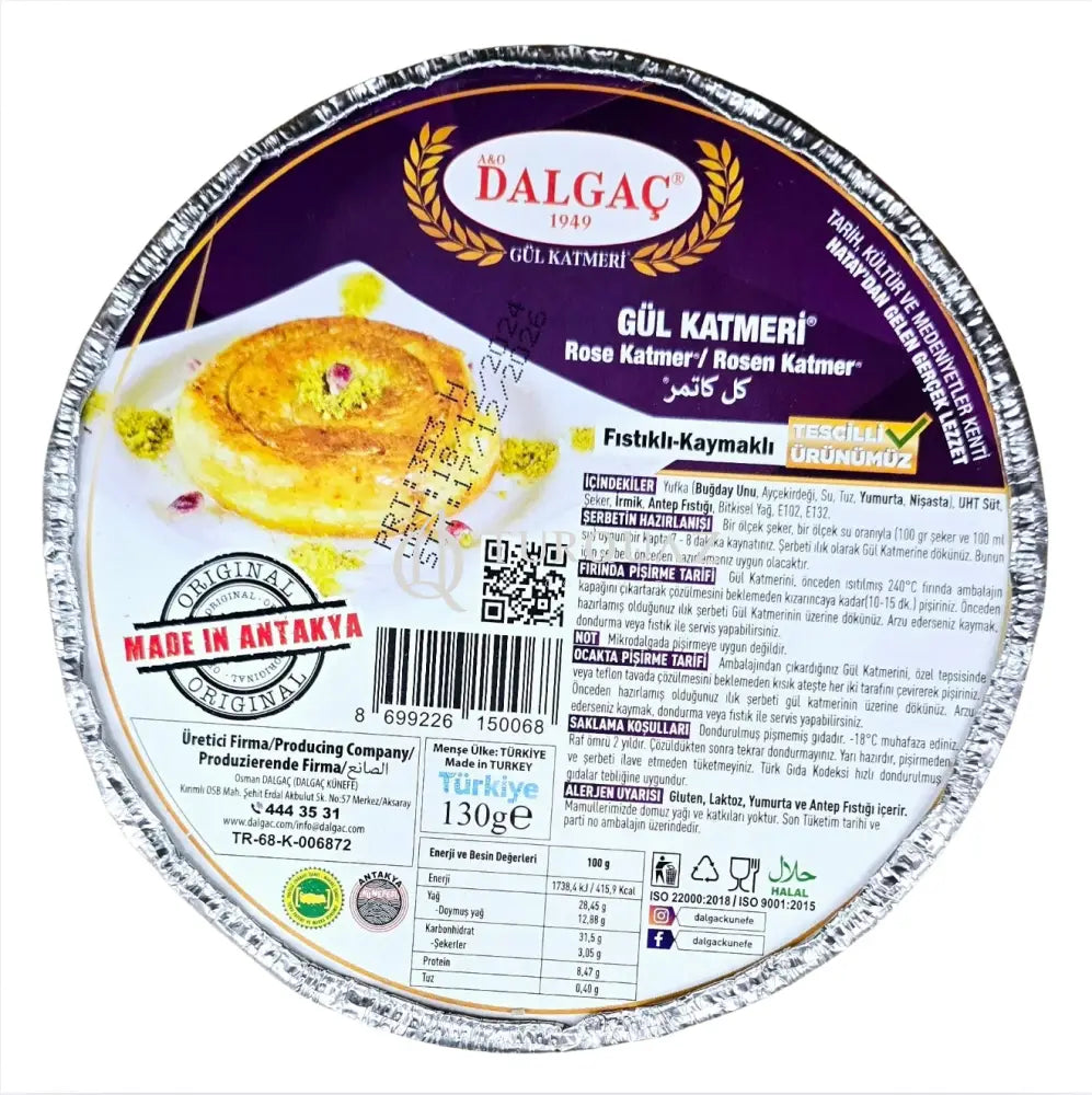 Dalgac Rose Katmer 130g Rose Katmer