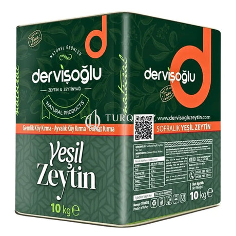 Dervisoglu Coctail Green Olives 10Kg - Dervisoglu Coctail Green Olives 10Kg