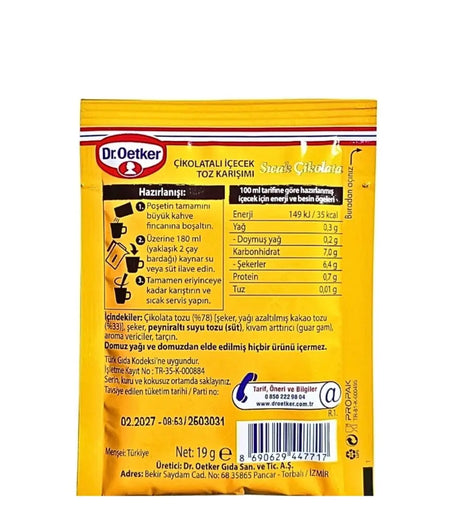 Dr.Oetker Hot Chocolate 19g Dr Oetker Hot Chocolate 19g
