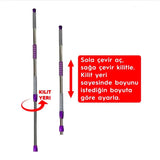 Easy Clean Mop Sweeper Kit (Support + Stick + 2 Dry Cloths) Easy Clean Mop Sweeper Kit (Support + Stick + 2 Dry Cloths)