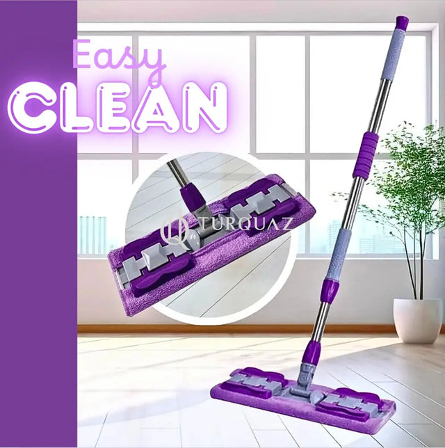 Easy Clean Mop Sweeper Kit (Support + Stick + 2 Dry Cloths) Easy Clean Mop Sweeper Kit (Support + Stick + 2 Dry Cloths)