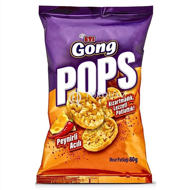 Eti Gongs Pops Cheese Spicy 80g Pops Cheese Spicy