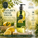 Eyup Sabri Tuncer Fountain Lemon Natural Olive Oil Liquid Soap 500ml - Eyup Sabri Tuncer 500ml Liquid Soap Natural