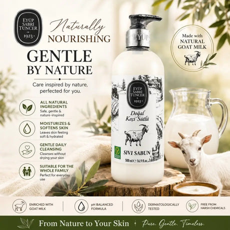 Eyup Sabri Tuncer Goat Milk Liquid Soap 500ml - Eyup Sabri Tuncer Goat Milk Liquid Soap 500 ml