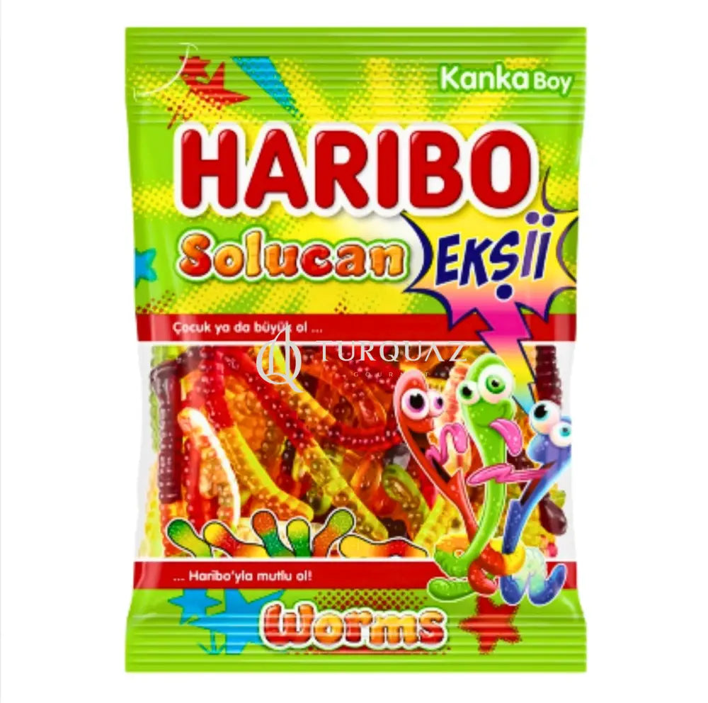 Haribo Solucan worms 80g jellybon