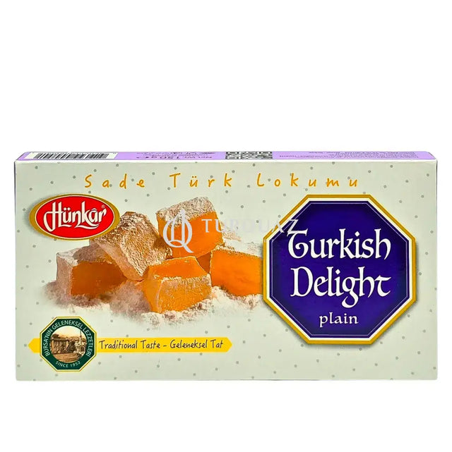 Hunkar Turkish Delight Plain 300g - Hunkar Turkish Delight Coconut With walnut 150g