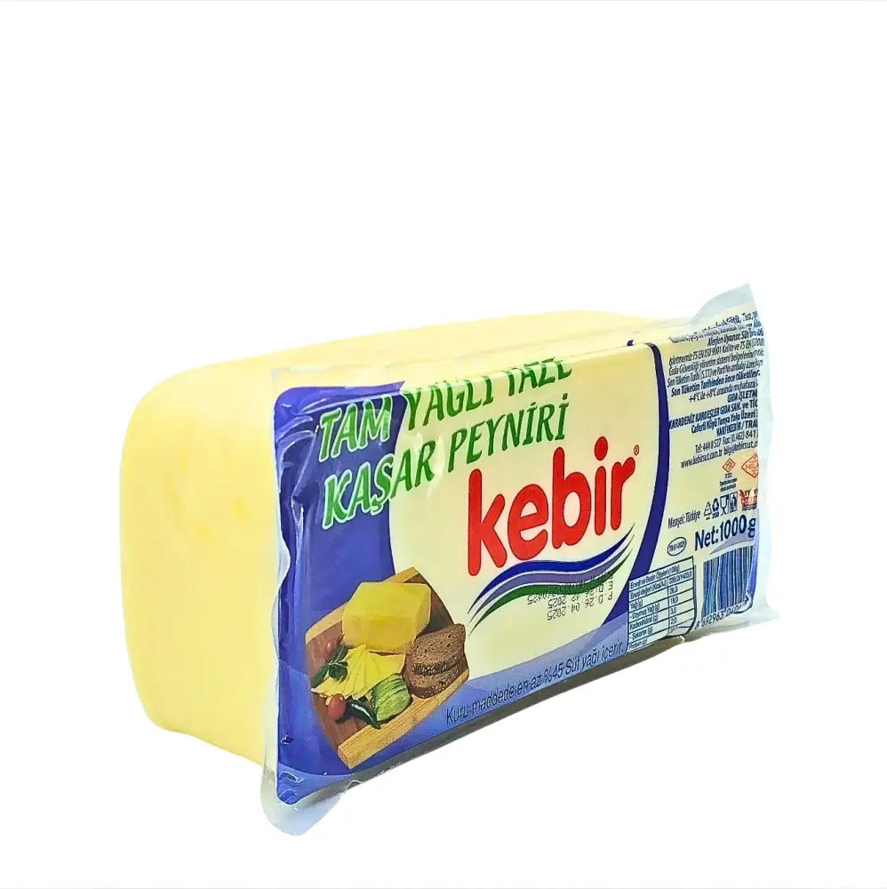 Kebir Block Full Fat Kashkaval Cheese 1000g Kebir Block Full Fat Kashkaval Cheese 1000g