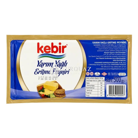Kebir Semi Fat Block Toast Cheese 500g - Kebir Semi Fat Block Toast Cheese 500g