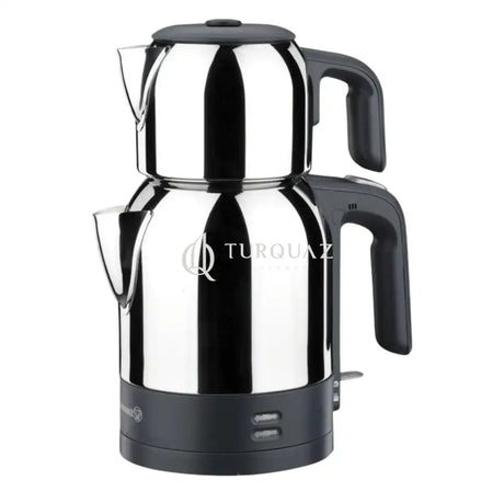 Korkmaz Demkolik Black Turkish Tea Steel Machine Korkmaz Demkolik Black Steel Tea Machine