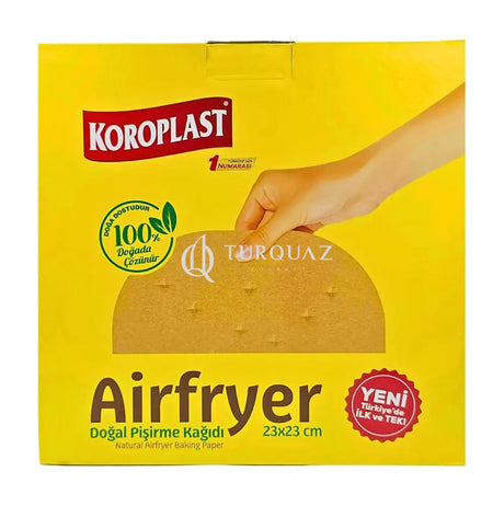 Koroplast Air fryer Natural Baking Paper 12 pcs 23X23cm Koroplast Airfryer Baking Paper Natural 20 pcs
