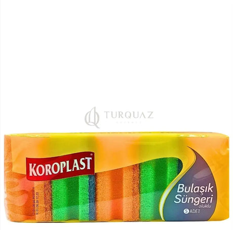 Koroplast Corrugated Dishwashing Sponge 5pcs Koroplast Flat Dishwashing Sponge 5 Pieces