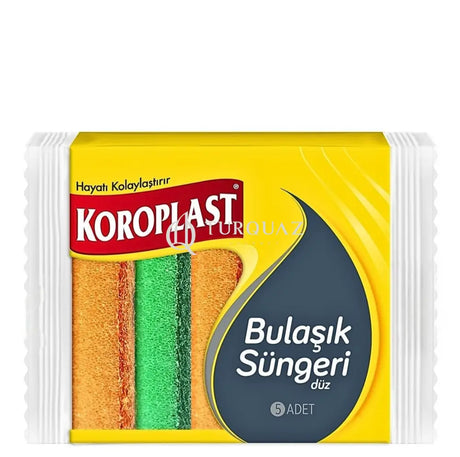 Koroplast Grooved Dish Sponge 5pcs Koroplast 5 Piece Grooved Dish Sponge