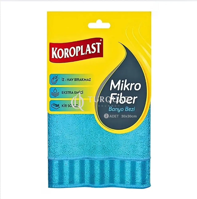 Koroplast Microfiber Bath Cloth 2pcs 30X30cm Koroplast Microfiber Bath Cloth
