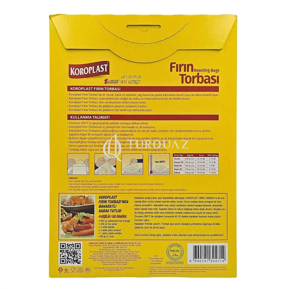 Koroplast Roasting Bag 8pcs25X38cm Koroplast Roasting Bag 8pcs