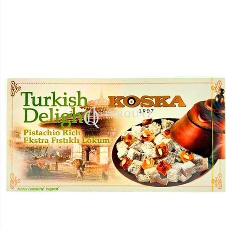 Koska Extra Rich Pistachio Turkish Delight 500g Koska Rich Pistachio Turkish Delight Extra 500g