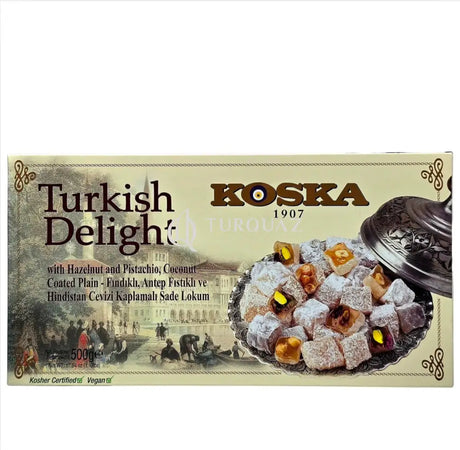 Koska Hazelnut & Pistachio Cocunut Turkish Delight 500g Koska Pistachio Turkish Delight Extra 500g