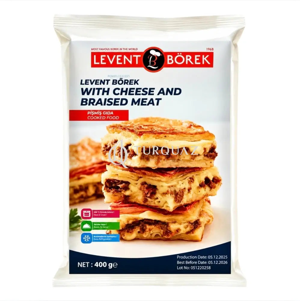 Levent Borek Cheese and Braised Meat 400g - Levent Borek Roast Beef with Cheese 400g