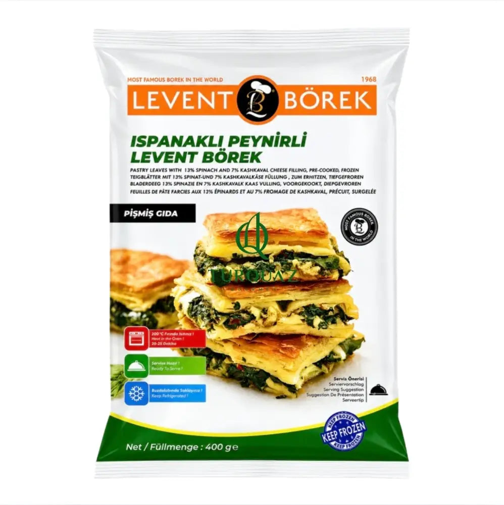 Levent Borek Spinach and Cheese 400g - Levent Borek Spinach with Cheese 400g