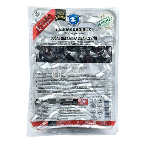 Marmarabirlik Salamura Black Olives Hiper Large 500g Salamura Black Olives Hiper