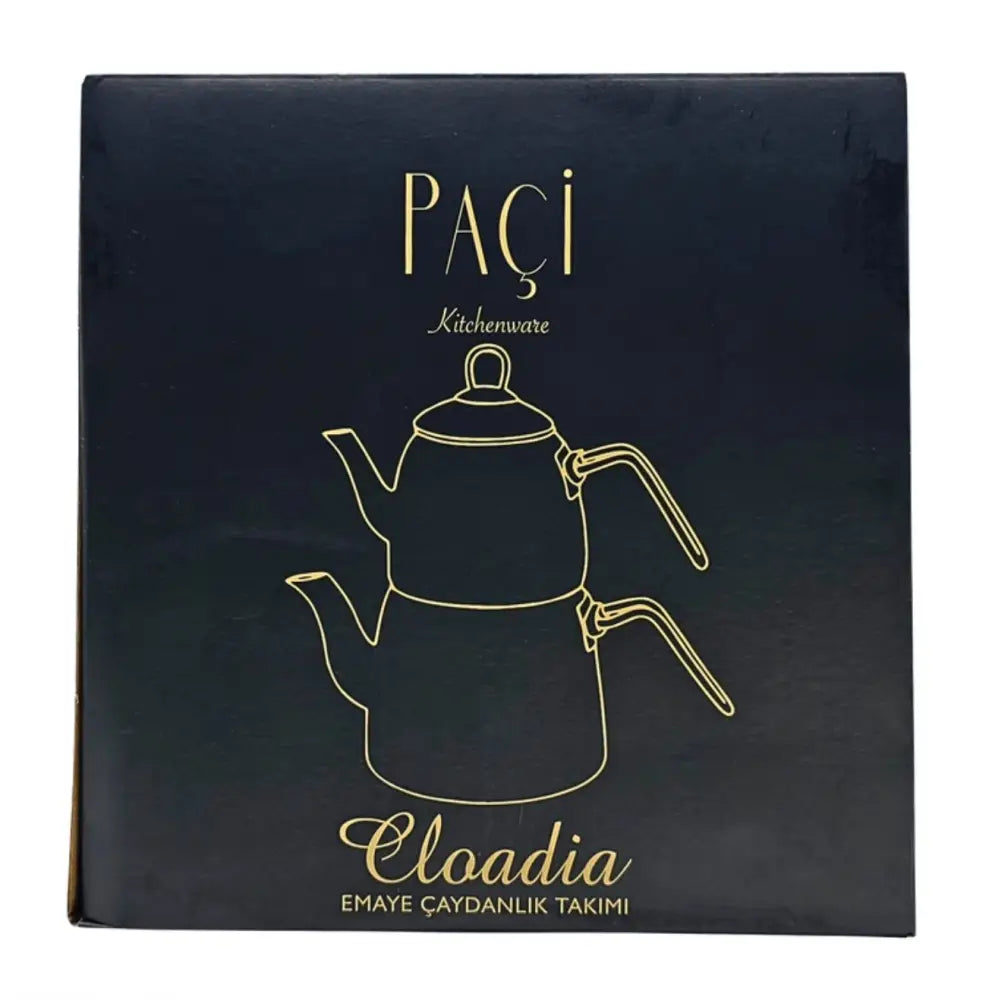Paci Cloadia Flower Turkish Teapot Paci Enamel Clodia Flower Teapot