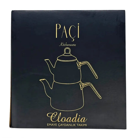 Paci Cloadia Flower Turkish Teapot Paci Enamel Clodia Flower Teapot