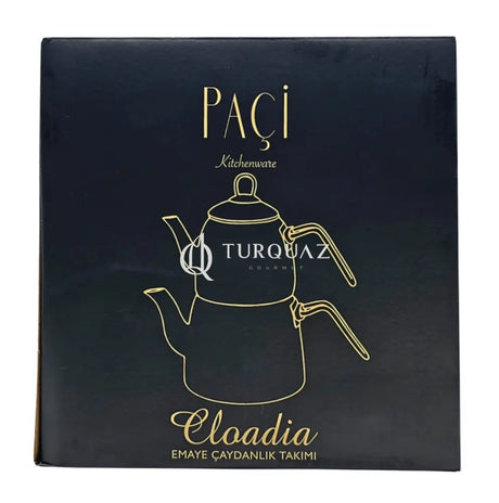 Paci Cloadia Flower Turkish Teapot Paci Enamel Clodia Flower Teapot