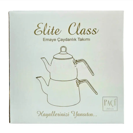 Paci Elite Class Grey Steel Turkish Teapot Paci Elite Class Gray Teapot