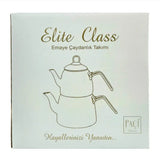 Paci Elite Class Grey Steel Turkish Teapot Paci Elite Class Gray Teapot
