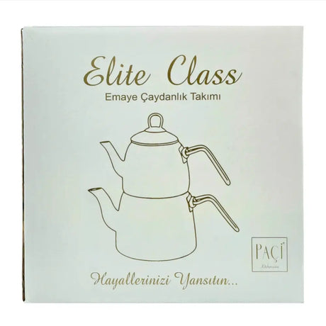 Paci Elite Class Grey Steel Turkish Teapot Paci Elite Class Gray Teapot