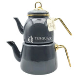 Paci Elite Class Grey Steel Turkish Teapot Paci Elite Class Gray Teapot