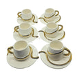 Paci Lily Whirling Dervish Gilded Turkish Coffee Cup 6pcs Paci Whirling Dervish 6-Piece Gilded Coffee Cup