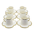 Paci Margaret Porcelain Turkish Coffee Cup Set 6pcs Paci Margaret 6-Piece Coffee Cup Set