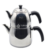 Paci Milano Black Handle 304 Stainless Steel Turkish Teapot Paci Milano Bklt.Handle 304 Steel Teapot