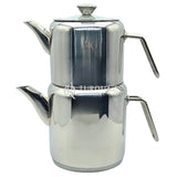 Paci Silindir Metal Handle 304 Stainless Steel Turkish Teapot Paic cylinder Mtl.handled 304 Steel Teapot