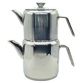 Paci Silindir Metal Handle 304 Stainless Steel Turkish Teapot Paic cylinder Mtl.handled 304 Steel Teapot