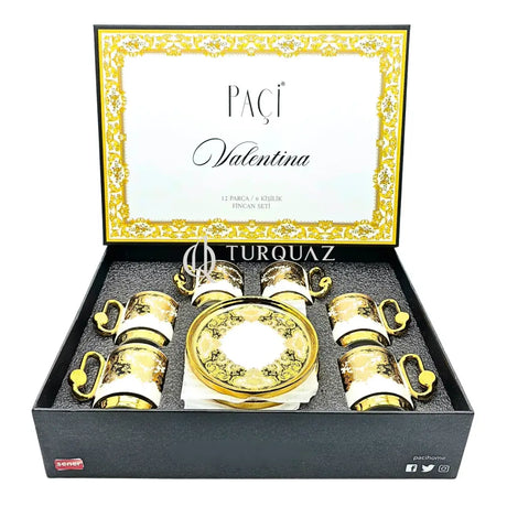 Paci Valentina 6 Pcs Coffee Cup Set Paci Valentine 6 Piece Coffee Cup Set