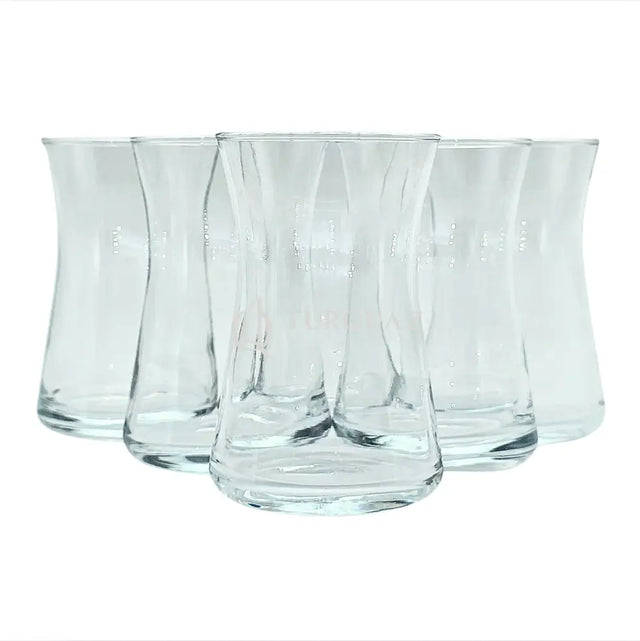Pasabahce Heybeli 6 TurkishTea Glasses Pasabahce Heybeli 6-Piece Tea Glass