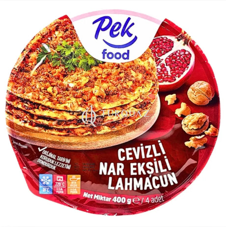 Pek Food Lahmacun Walnut Pomegranate Sauce 4x400g - Pek Food Lahmacun(Walnut Pomegranate Sauce) 4x400g