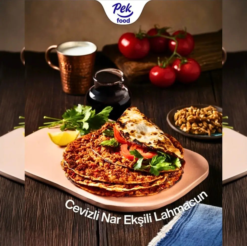 Pek Food Lahmacun Walnut Pomegranate Sauce 4x400g - Pek Food Lahmacun(Walnut Pomegranate Sauce) 4x400g