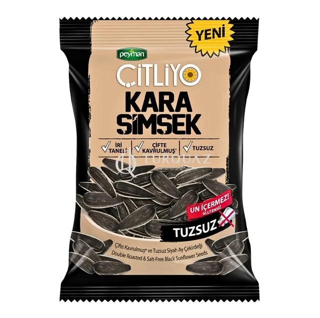 Peyman Kara Simsek Double Roasted - Salt Free Sunflower Seeds 80g Peyman Kara Simsek Double Roasted -Salt Free