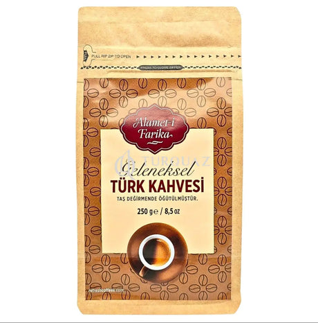 Refresh Alamet -i Farika Traditional Turkish Coffee Grinded in Stone Mill 250g Refresh Turkish Coffee Arabica % 100 250g