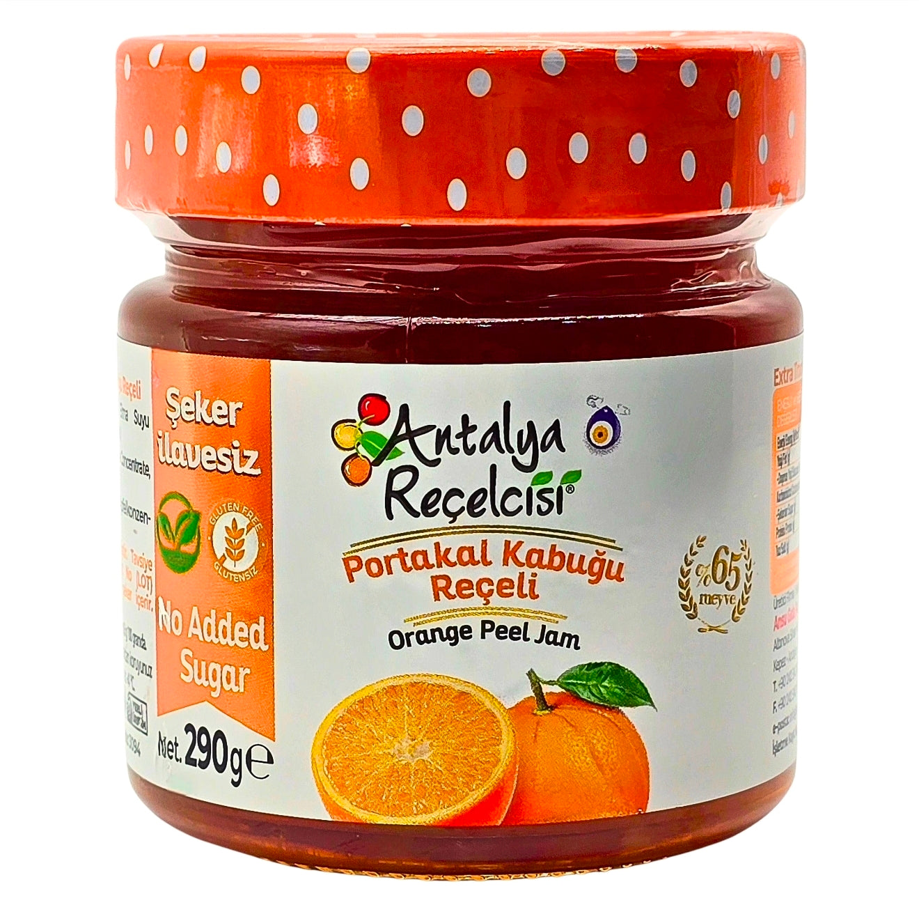 Antalya Recelcisi Orange Peel Zero Sugar Jam 290g