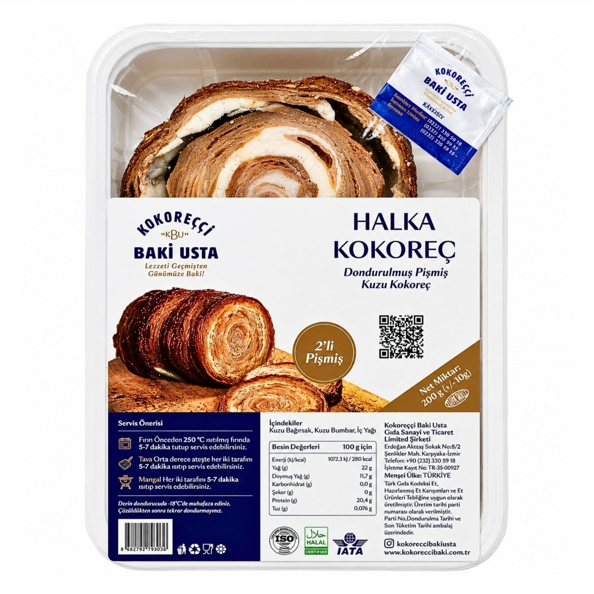 Baki Usta 2xSliced Lamb Kokarec 200g
