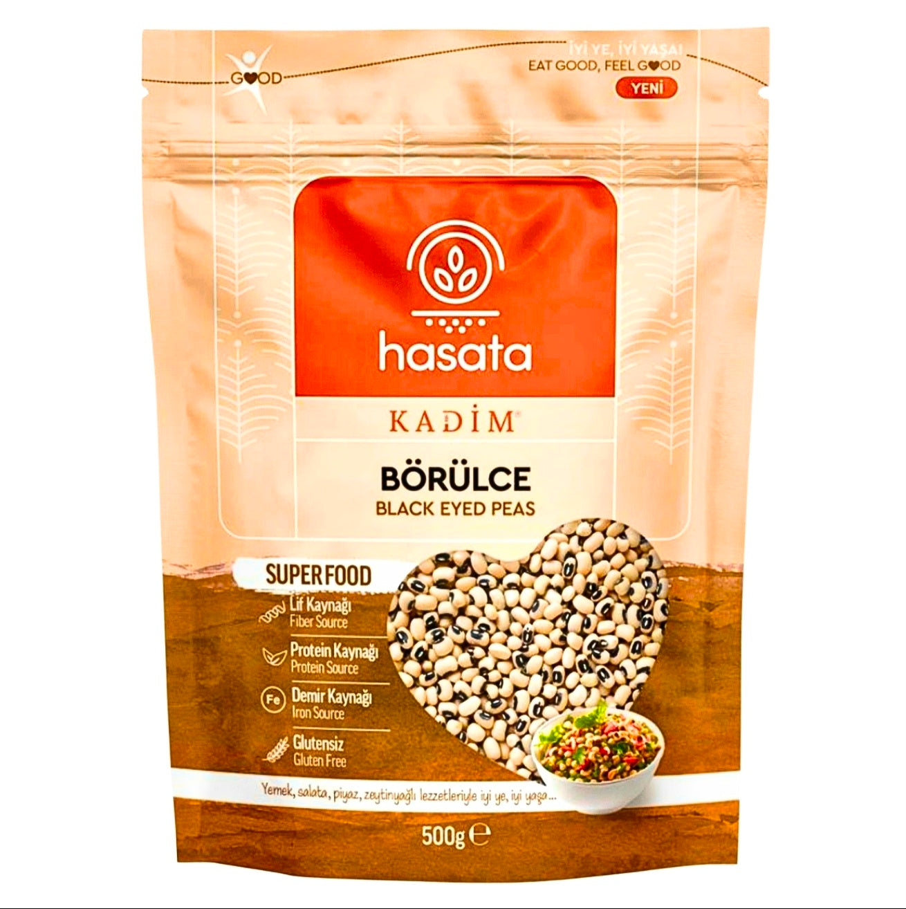 Hasata Black Peas 500g