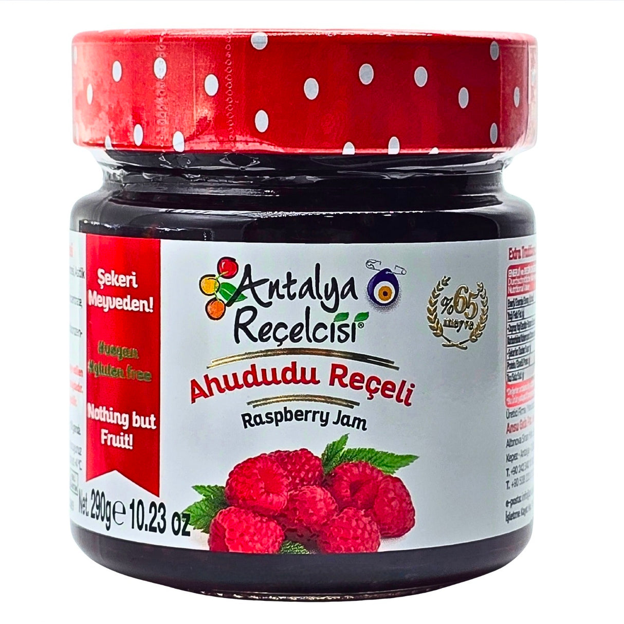 Antalya Recelcisi Raspberry Zero Sugar Jam 290g
