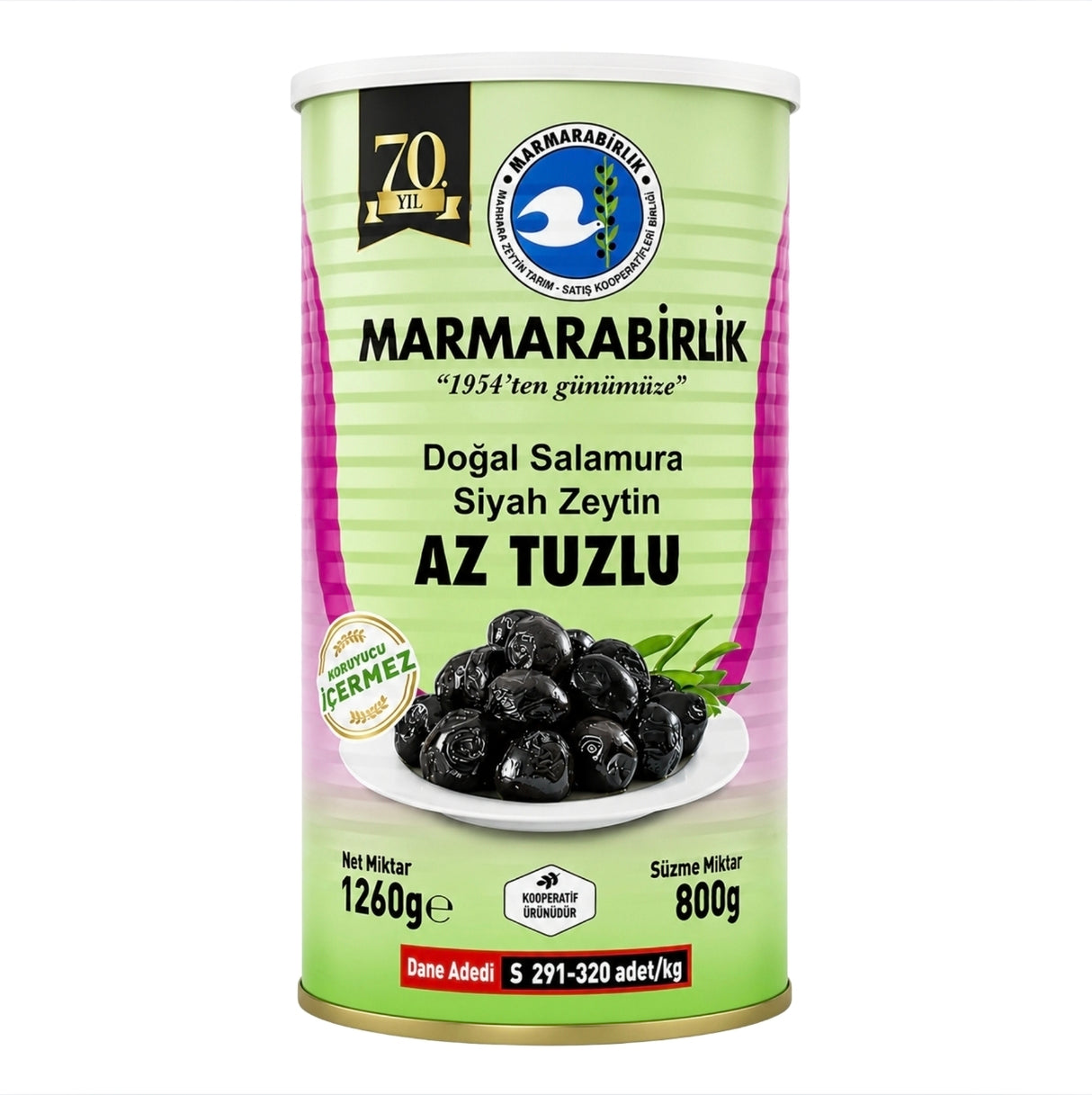Marmarabirlik Less Salt Tin 800g