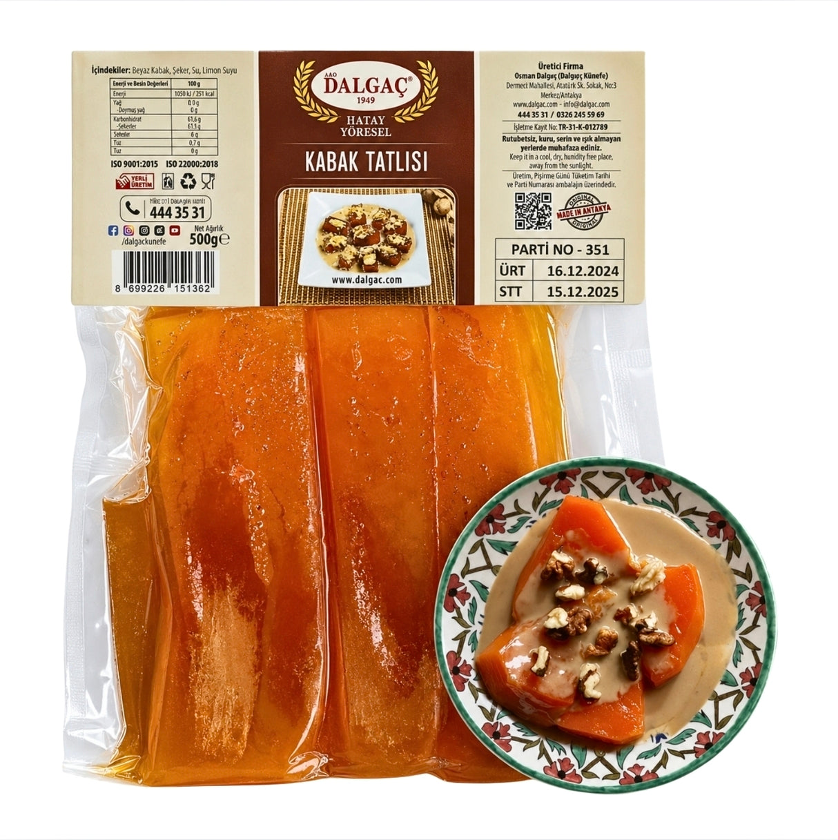 Dalgac Pumpkin Dessert 500g
