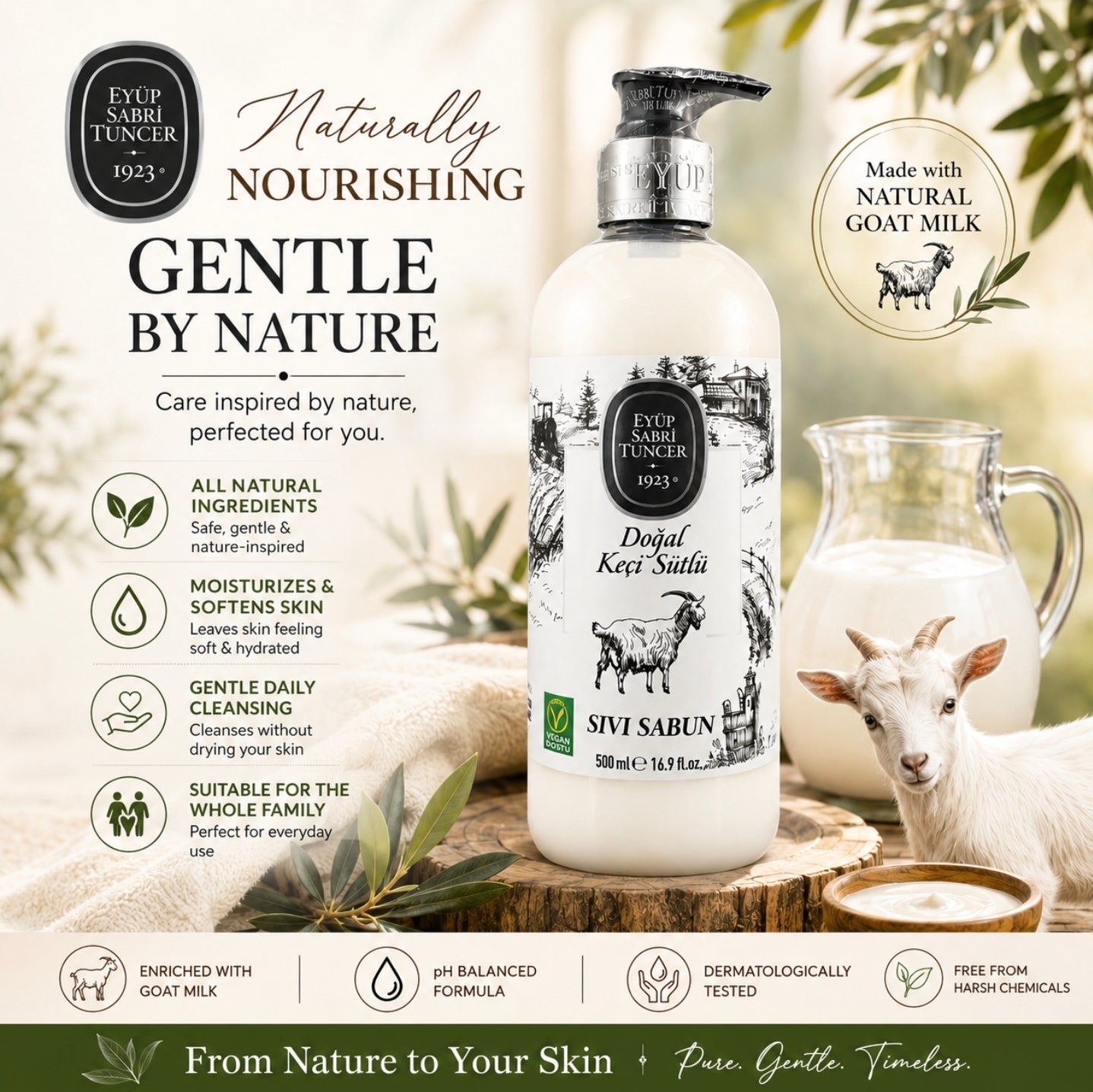 Eyup Sabri Tuncer Goat Milk Liquid Soap 500ml