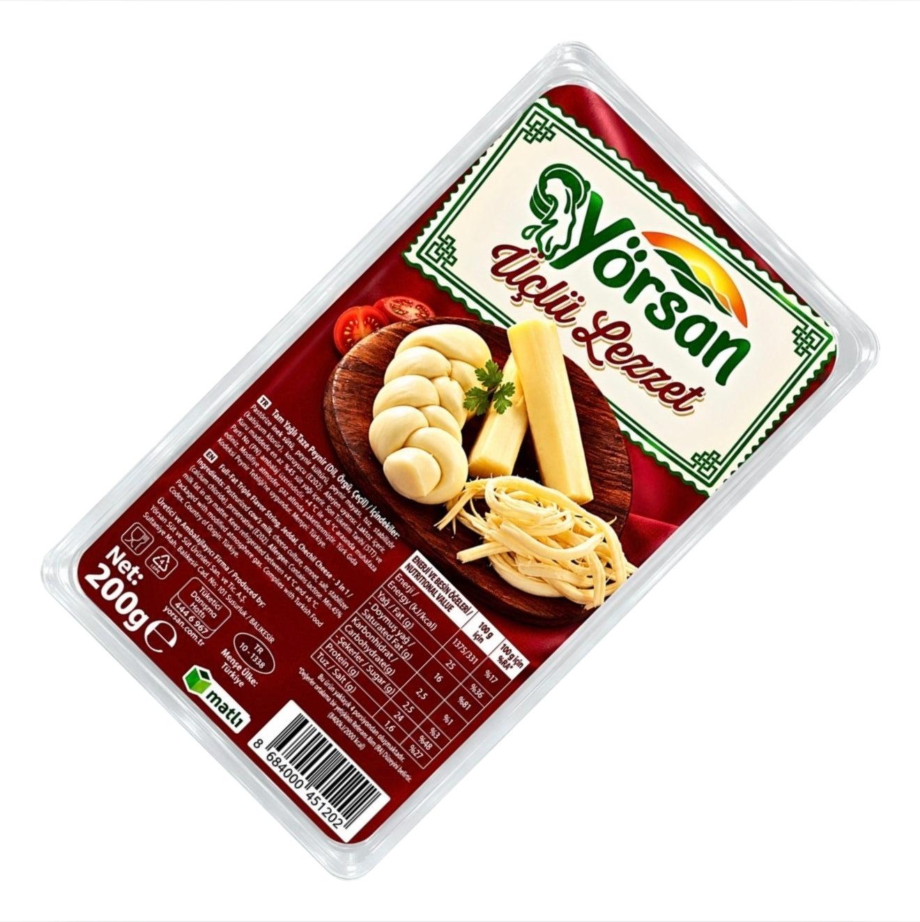 Yorsan Triple Taste Cheese 200g